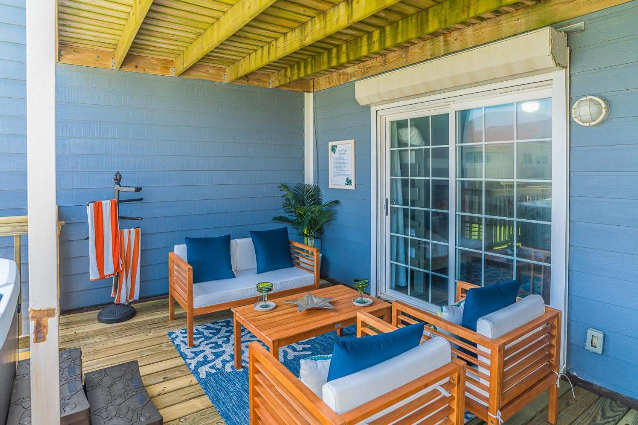 Hot Tub - Ocean Views - Steps To Private Beach - Quiet Location Galveston Esterno foto